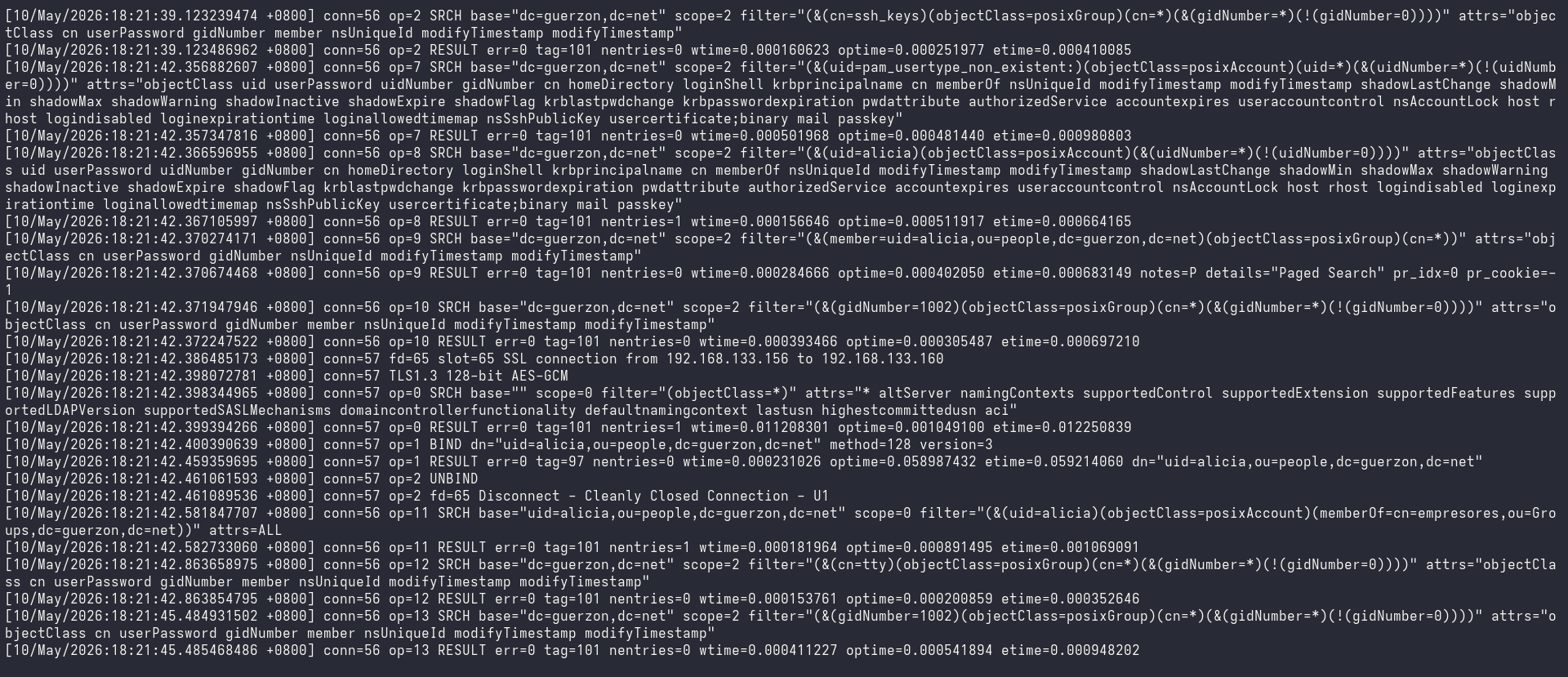 server logs